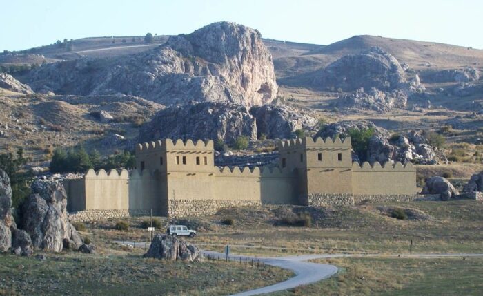 Hattusa city walls in Turkey