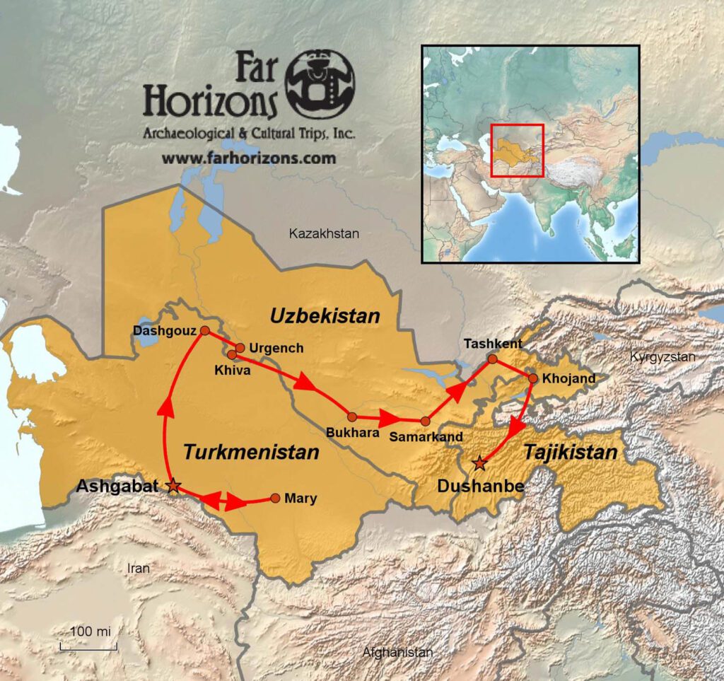 central asia trip itinerary