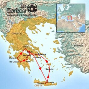 Glorious-Greece-Tour-Athens-Olympia-Delphi-Map