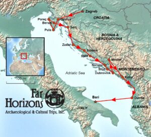 croatia tour map