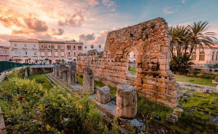 Temple of Apollo Syracuse Sicily Italy