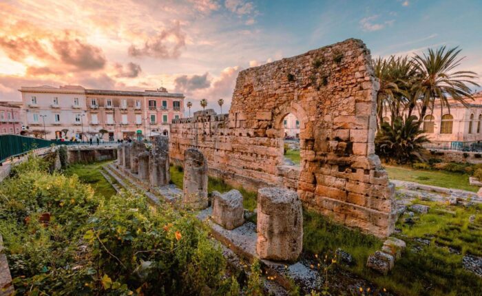 Temple of Apollo Syracuse Sicily Italy