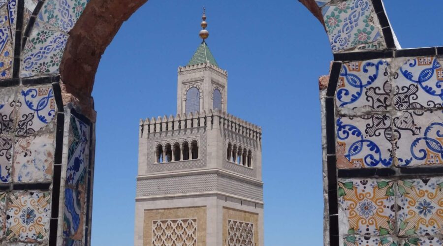 tunis medina mosque tunisia arabic