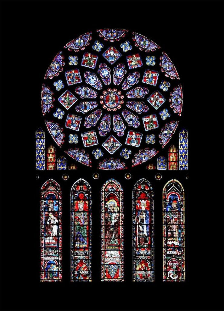 Cathedral colored glass